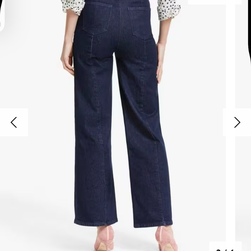 Boden Timeless Chic Denim Indigo Blue Sailor Wide-Leg Denim - Picture 2 of 11